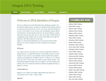 Tablet Screenshot of oregon-dna.com